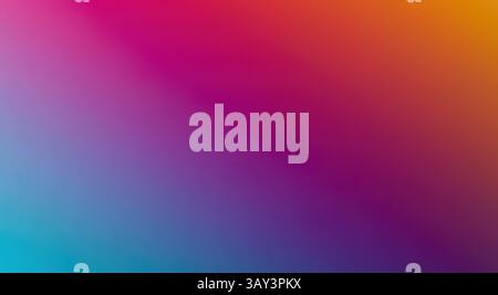 This vibrant gradient background features a smooth transition of colors, flowing from deep pink to soft blue, creating an eye-catching visual experien Stock Photo