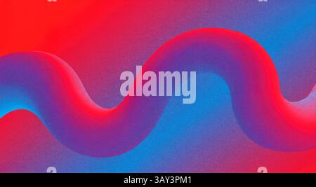 A dynamic design featuring a flowing, wavy pattern set against a striking gradient background. The texture and grain add depth and visual interest to Stock Photo