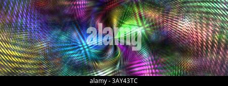 A dynamic, high-resolution abstract image depicting swirling galaxy-like patterns in vibrant, multicolored hues, ideal for backgrounds and artistic pr Stock Photo