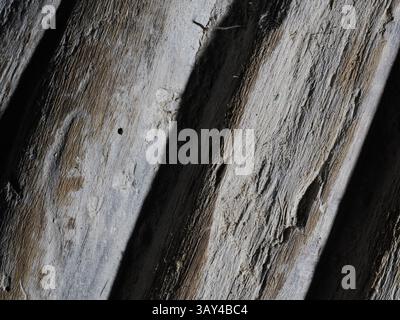an old boat planking detail close up Stock Photo