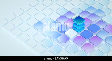 Technology, data transfer, database, generative ai, LLM, large language model, API, data integration, transaction concept Stock Photo