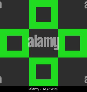 Y2K style square pattern with seamless grid layout, ideal for modern backgrounds, wallpapers, and digital designs. High quality vector illustration in Stock Vector