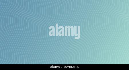 Soft wavy pattern in shades of blue creating a calm and soothing background Stock Vector