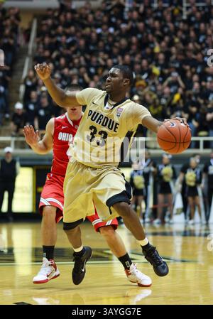 WEST LAFAYETTE, IN - FEBRUARY 20: Purdue Boilermakers guard Braden ...