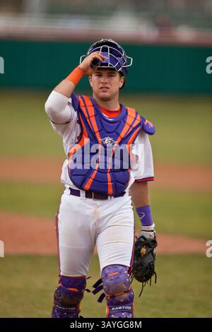 CLEMSON, SC - FEBRUARY 22: Clemson Tigers guard Mia Moore (12) takes a ...