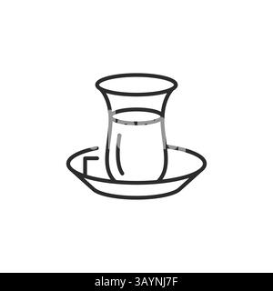 Turkish tea icon Stock Vector