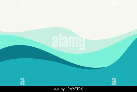 Abstract water wave design background. summer background vector Stock Vector
