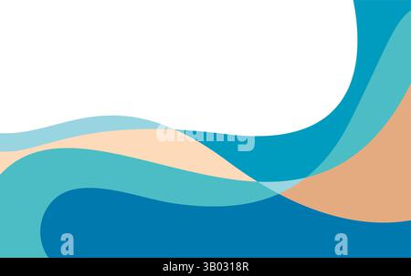 Abstract Water wave vector illustration design background Stock Vector