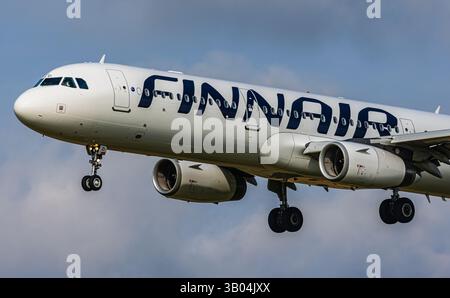 Finnair Airbus A321-200 with registration OH-LZF on take off roll