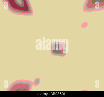 An abstract composition featuring swirling shapes and soft hues, creating a mesmerizing effect with a central focus that draws the eye. The fluid lines and contrasting colors evoke a sense of movement and depth., A spherical object adorned with colorful, geometric shapes, including squares and circles, arranged in a playful pattern against a light background. Classic art with a modern twist reimagined by Artotop, Transformed French Fabrics, First Half of the Nineteenth Century, Classic art with a modern twist reimagined by Artotop Stock Photo