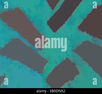 A vibrant abstract composition featuring intersecting shapes in shades of teal, gray, and brown, creating a sense of dynamic movement and texture., A circular pattern featuring a vibrant teal background, overlaid with abstract, interwoven shapes in dark tones and golden accents, creating a dynamic visual texture. Classic art with a modern twist reimagined by Artotop, Transformed French Fabrics, First Half of the Nineteenth Century, Classic art with a modern twist reimagined by Artotop Stock Photo