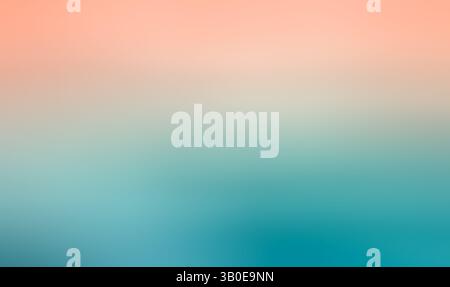 orange gold coral peach pink brown teal blue abstract background for design. Color gradient, ombre. Matte, shimmer. Grain, rough, noise. Colorful. Stock Photo