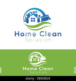 Cleaning logo design in vector templates Stock Vector