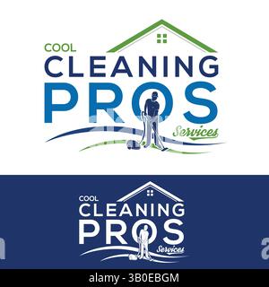 Cleaning logo design in vector templates Stock Vector