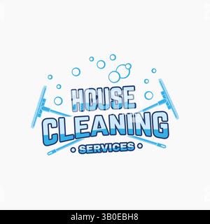 Cleaning logo design in vector templates Stock Vector