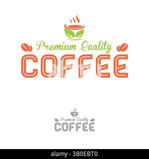 Modern coffee logo design in vector template for your business Stock Vector