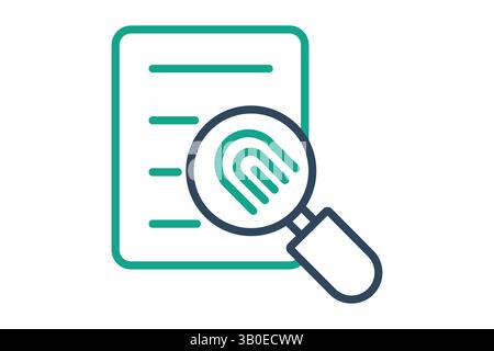 Evidence icon. line icon style. icon related to law and justice. law elements vector illustration Stock Vector