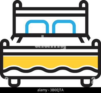 Icon for bed,bedstead Stock Vector