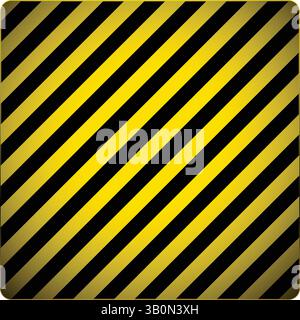 Striking black and yellow striped vector background graphic design, perfect for hazard signs, industrial branding, and high contrast visual projects. Stock Vector