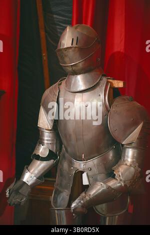Knight's armor at an antique store called Antique in Doylestown, Pennsylvania USA April 24, 2025 Stock Photo