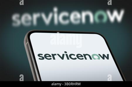 ServiceNow - US software company for business workflow Stock Photo