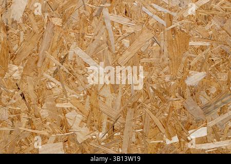 Close Up of OSB Wood Texture Panel Stock Photo