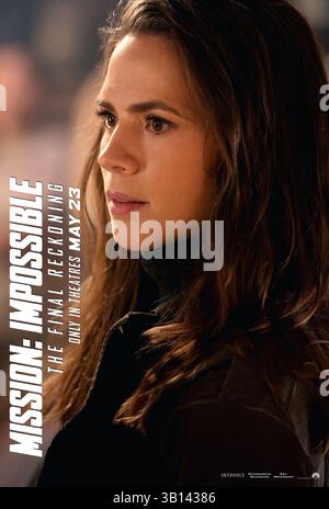 RELEASE DATE: May 23, 2025. TITLE: Mission: Impossible - The Final Reckoning. STUDIO: Paramount Pictures. DIRECTOR: Christopher McQuarrie. PLOT: Our lives are the sum of our choices. Tom Cruise is Ethan Hunt in Mission: Impossible The Final Reckoning. STARRING: HAYLEY ATWELL as Grace poster art. (Credit Image: © Paramount Pictures/Entertainment Pictures/ZUMAPRESS.com) EDITORIAL USAGE ONLY! Not for Commercial USAGE! Stock Photo