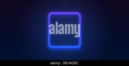Colorful neon lights flashing in green, blue, white, pink, and violet on an abstract background. Circle ,rectangle, hexagon different shapes. Eps 10. Stock Vector