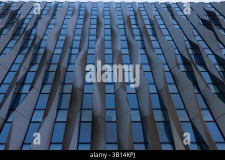 LONDON, UK - APRIL 01, 2025:   Abstract view Exterior 11-15 Minories building - Canopy by Hilton Stock Photo