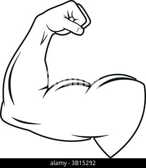 Minimalist Muscle arms icon set vector illustration Stock Vector