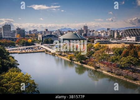 Hiroshima Castle, Hiroshima Prefecture, Japan Stock Photo