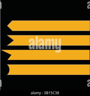 Elegant Gold Ribbon Banner Design Element for Website Decoration-Elegant Gold Ribbon Banner Design Element for Website Decoration Stock Vector