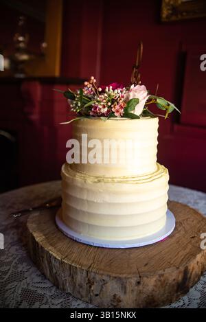 wedding cake with country theme Stock Photo