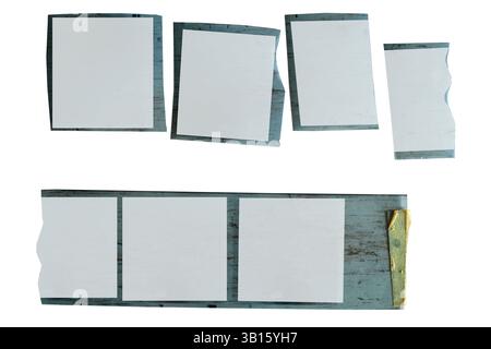 vintage medium format camera film strip, free space for pics Stock Photo