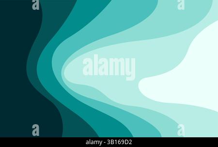 Abstract blue wave background. Fluid color. Background with Wave Vector illustration. Stock Vector