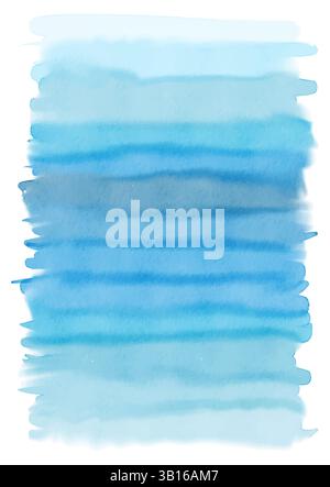 Abstract hand painted watercolour background with ocean themed colours Stock Vector