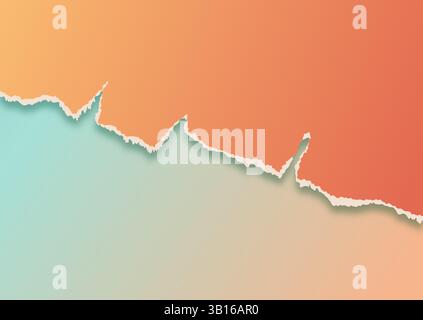 Abstract background with a colourful torn paper design Stock Vector