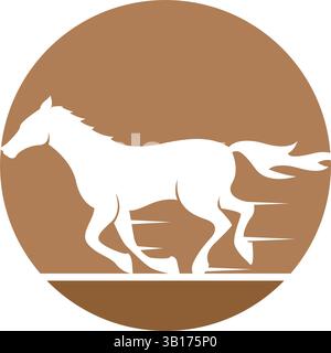 Horse logo icon design template Stock Vector