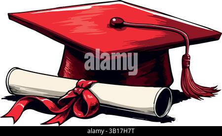 Graduation caps Stock Vector