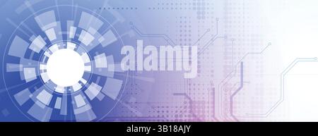Circuit technology system. For business presentation. Abstract background Stock Vector
