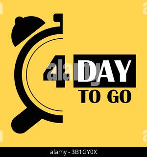 Days to go countdown icon for promotion sale or new opening Stock Vector