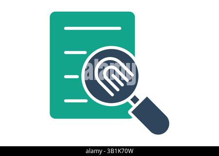 Evidence icon. solid icon style. icon related to law and justice. law elements vector illustration Stock Vector
