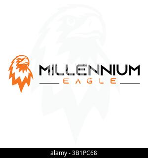 Eagle logo design in vector template Stock Vector
