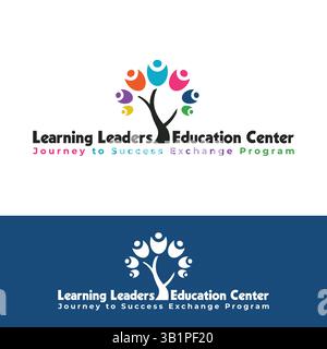 Education logo design in vector template for education institute Stock Vector