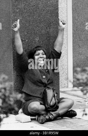 Mrs. Coretta Scott King, widow of Martin Luther King Jr., is with her ...