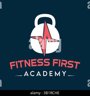 gym logo and fitness logo design in vector template Stock Vector