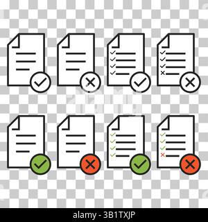 Set of in compliance icon sign, company passed inspection symbol, complete checkmark vector . Stock Vector