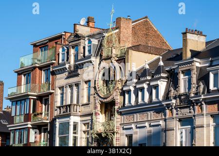 Art Nouveau style Saint-Cyr House, Square Ambiorix, Brussels