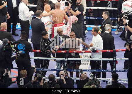Conor Benn appears dejected with Nigel Benn after losing their