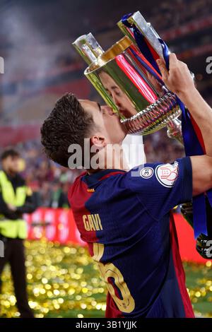 SEVILLE, SPAIN - APRIL 26, 2025: Dani Olmo during Copa del Rey Final